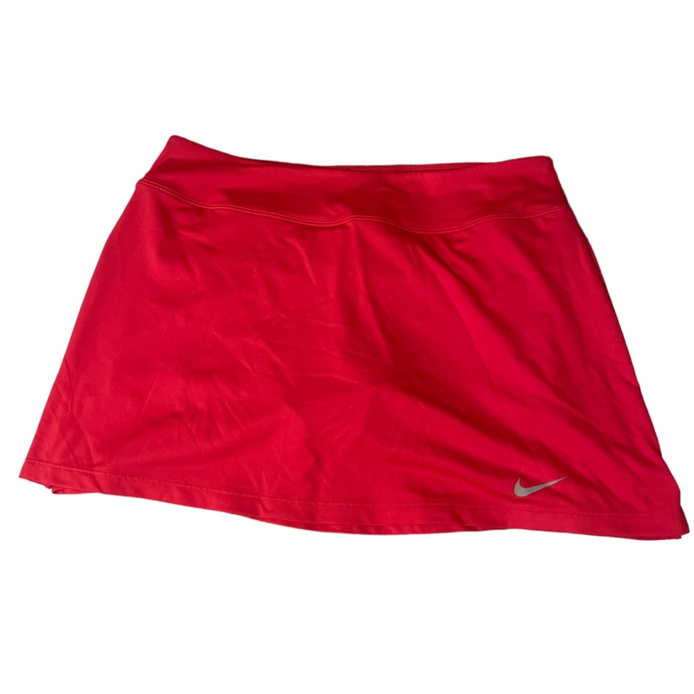Large Red Nike Tennis Skirt